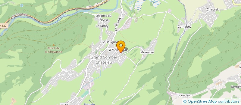 localisation de l'entreprise MONSIEUR JOCELYN BOLE à GRAND'COMBE-CHATELEU