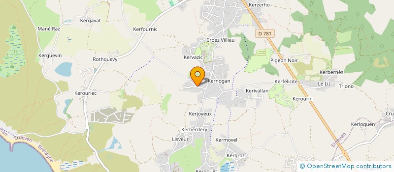 localisation de l'entreprise MONSIEUR JOCELYN BRIAND  ERDEVEN