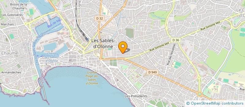 localisation de l'entreprise MONSIEUR JOCELYN CADOU à LES SABLES D'OLONNE