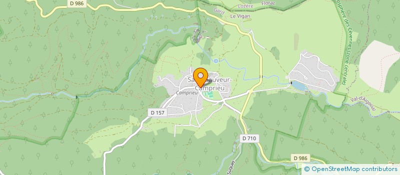 localisation de l'entreprise MONSIEUR JOCELYN CHOQUET  SAINT-SAUVEUR-CAMPRIEU