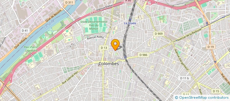 localisation de l'entreprise MONSIEUR JOCELYN CLOTILDE à COLOMBES