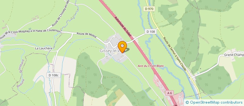 localisation de l'entreprise MONSIEUR JOCELYN DELPECH à GISSEY-LE-VIEIL