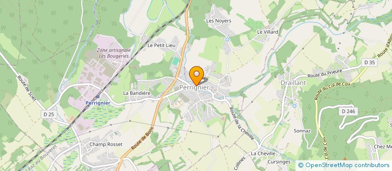 localisation de l'entreprise MONSIEUR JOCELYN DEROUBAIX  PERRIGNIER