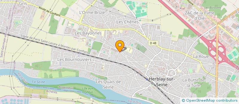 localisation de l'entreprise MONSIEUR JOCELYN DESIREE  HERBLAY-SUR-SEINE