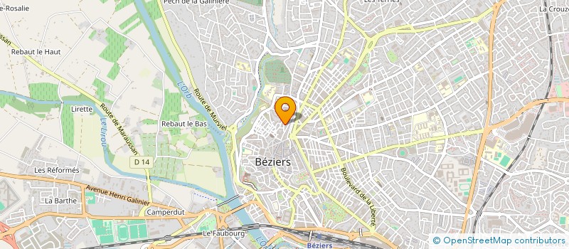 localisation de l'entreprise MONSIEUR JOCELYN DUGRENOT  BEZIERS