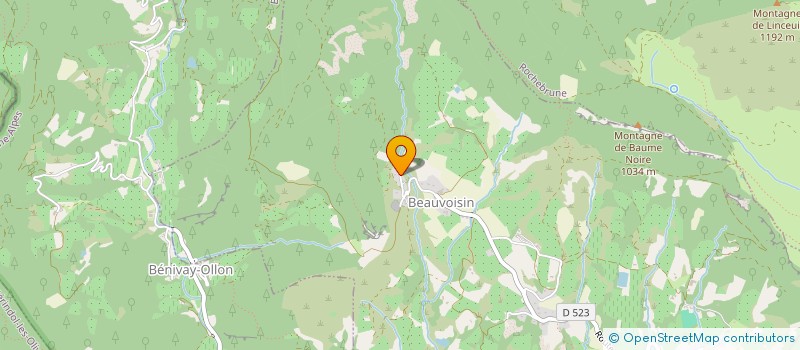 localisation de l'entreprise MONSIEUR JOCELYN FAVIER à BEAUVOISIN