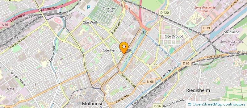 localisation de l'entreprise MONSIEUR JOCELYN FLANDERS  MULHOUSE