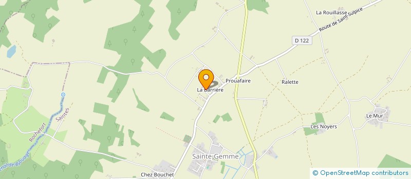 localisation de l'entreprise MONSIEUR JOCELYN FUMEAU  SAINTE-GEMME