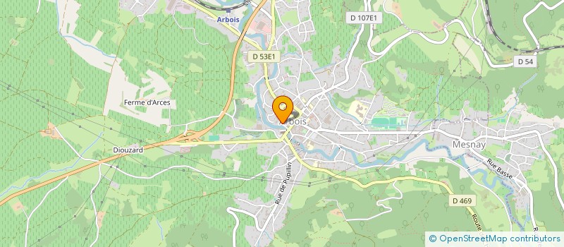 localisation de l'entreprise MONSIEUR JOCELYN GIROD  ARBOIS