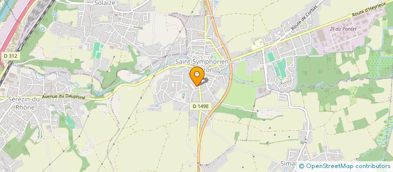 localisation de l'entreprise MONSIEUR JOCELYN GUIMBAUD  SAINT-SYMPHORIEN-D'OZON