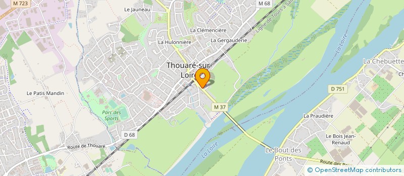 localisation de l'entreprise MONSIEUR JOCELYN LANGLAIS à THOUARE-SUR-LOIRE