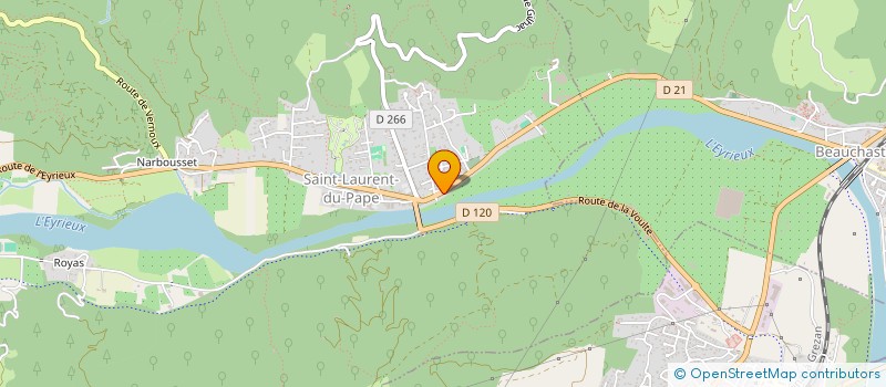 localisation de l'entreprise MONSIEUR JOCELYN LAVAL  SAINT-LAURENT-DU-PAPE