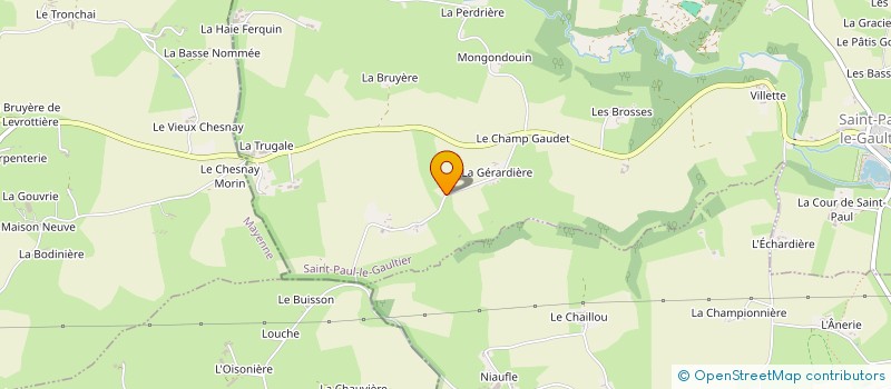 localisation de l'entreprise MONSIEUR JOCELYN LENORMAND  SAINT PAUL LE GAULTIER