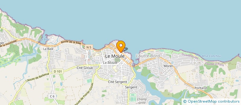 localisation de l'entreprise MONSIEUR JOCELYN MALEAMA à LE MOULE