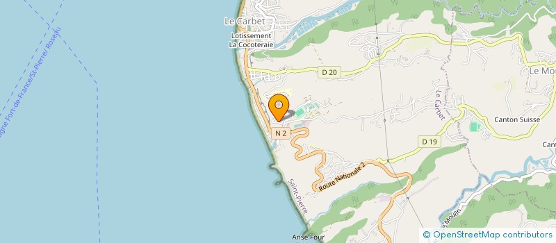 localisation de l'entreprise MONSIEUR JOCELYN MARIE-SAINTE  LE CARBET