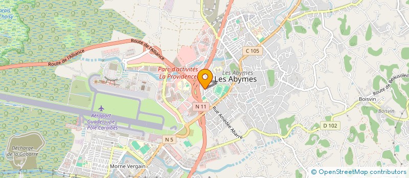 localisation de l'entreprise MONSIEUR JOCELYN MARIETTE à LES ABYMES