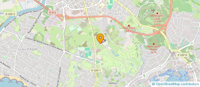 localisation de l'entreprise MONSIEUR JOCELYN MASSON  AGDE