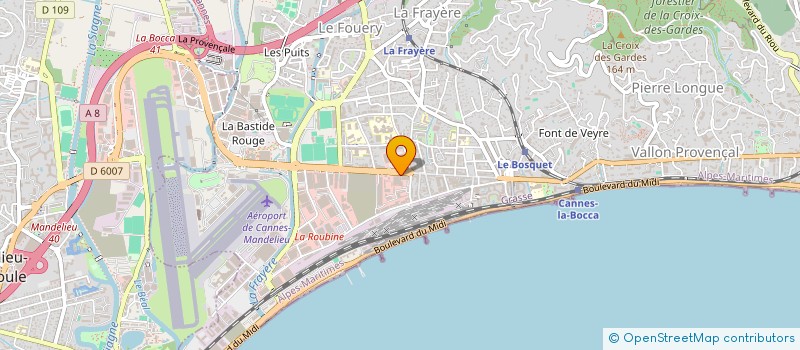 localisation de l'entreprise MONSIEUR JOCELYN PACEWICZ à CANNES