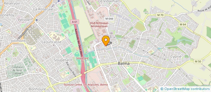 localisation de l'entreprise MONSIEUR JOCELYN PAUL  BALMA