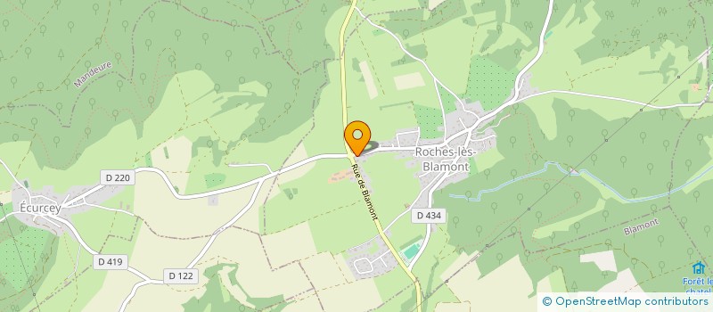 localisation de l'entreprise MONSIEUR JOCELYN PERRET  ROCHES-LES-BLAMONT