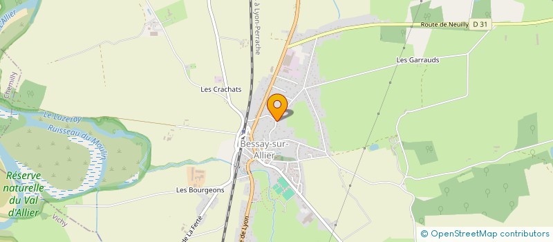 localisation de l'entreprise MONSIEUR JOCELYN PINOT  BESSAY-SUR-ALLIER