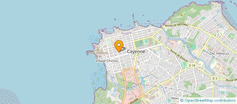 localisation de l'entreprise MONSIEUR JOCELYN PRALIER  CAYENNE