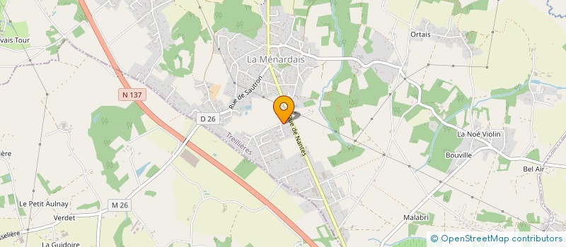 localisation de l'entreprise MONSIEUR JOCELYN QUINIOU à TREILLIERES