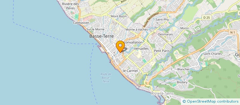 localisation de l'entreprise MONSIEUR JOCELYN REGENT à BASSE-TERRE