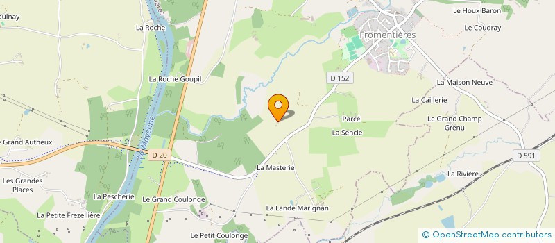 localisation de l'entreprise MONSIEUR JOCELYN REVERDY  FROMENTIERES