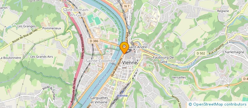 localisation de l'entreprise MONSIEUR JOCELYN RIGOLLET à VIENNE