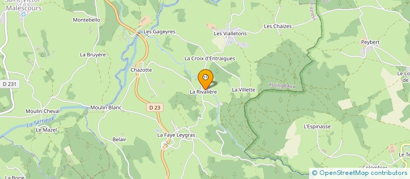 localisation de l'entreprise MONSIEUR JOCELYN SCHERRER  SAINT-ROMAIN-LACHALM