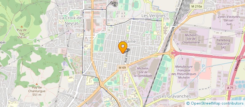 localisation de l'entreprise MONSIEUR JOCELYN THUILLIER  CLERMONT-FERRAND