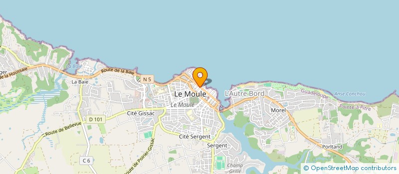 localisation de l'entreprise MONSIEUR JOCELYN VERDON à LE MOULE