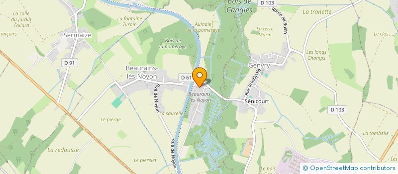 localisation de l'entreprise MONSIEUR JOCELYN ZAIRE  BEAURAINS-LES-NOYON