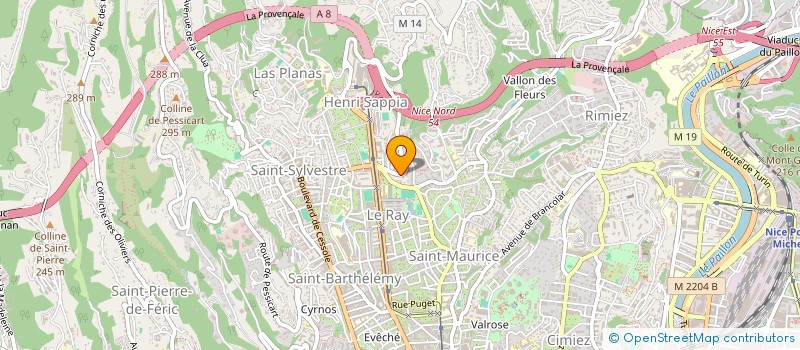 localisation de l'entreprise MONSIEUR JOCIMAR DE PINA FERNANDES à NICE