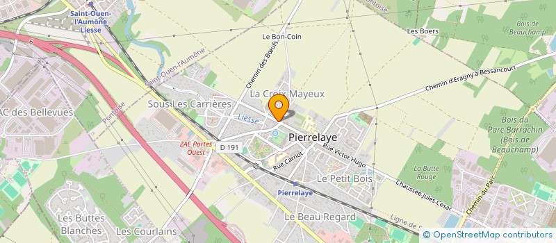 localisation de l'entreprise MONSIEUR JODANY DANIEL JEAN-CHARLES  PIERRELAYE