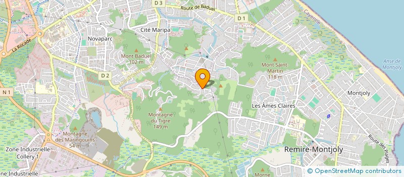localisation de l'entreprise MONSIEUR JODANY PAUL  REMIRE-MONTJOLY