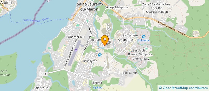 localisation de l'entreprise MONSIEUR JODRIC JOWINIE à SAINT-LAURENT-DU-MARONI