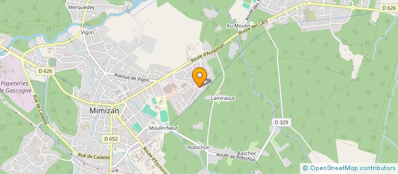 localisation de l'entreprise MONSIEUR JODY SABATIER  MIMIZAN