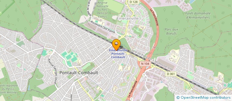 localisation de l'entreprise MONSIEUR JOE ABOUFARAH  PONTAULT-COMBAULT