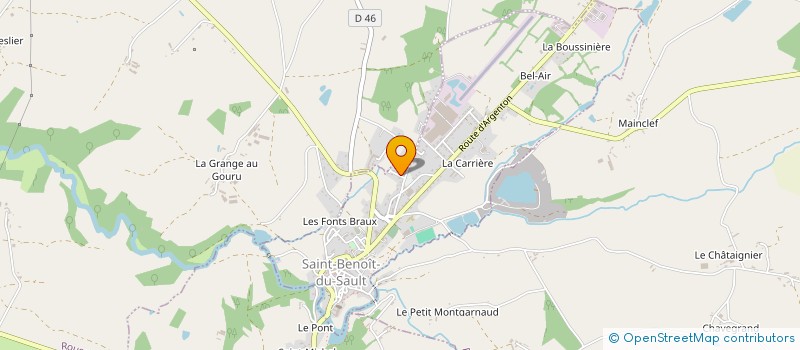 localisation de l'entreprise MONSIEUR JOE BLUKER à SAINT-BENOIT-DU-SAULT