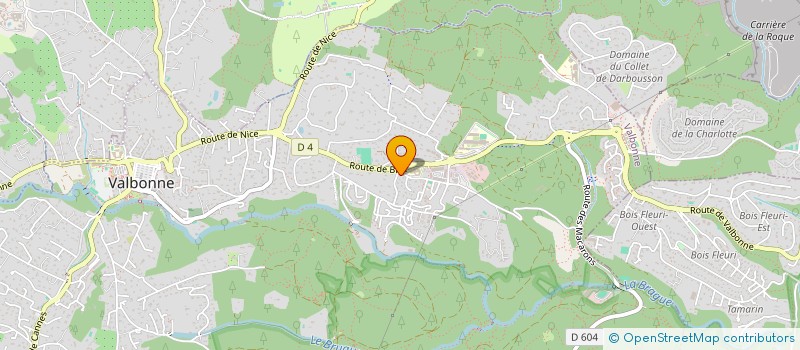 localisation de l'entreprise MONSIEUR JOE CLARKE  VALBONNE