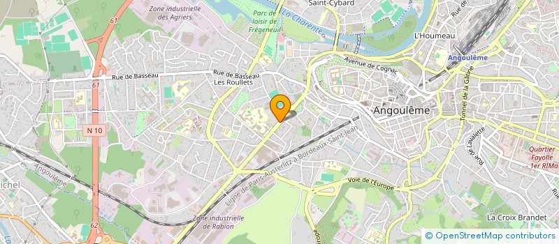 localisation de l'entreprise MONSIEUR JOE MALLIE à ANGOULEME