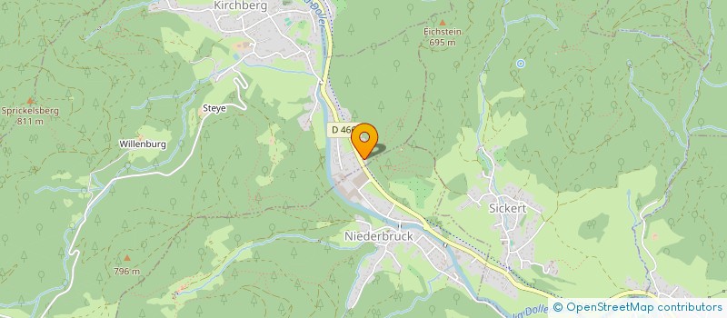 localisation de l'entreprise MONSIEUR JOE MUESSER  KIRCHBERG