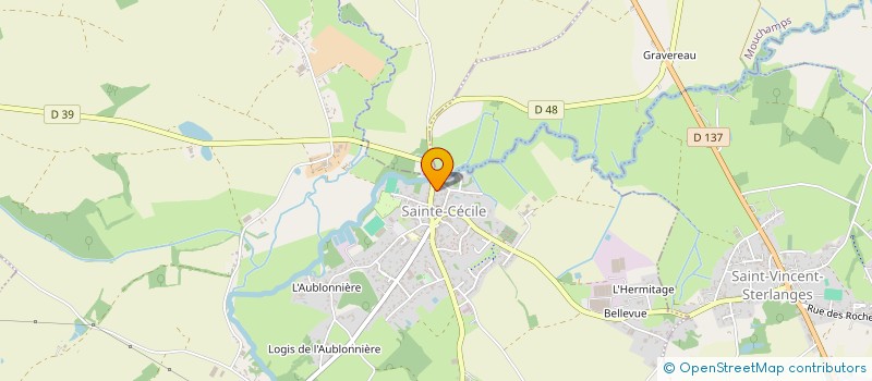 localisation de l'entreprise MONSIEUR JOE PIVETEAU  SAINTE-CECILE