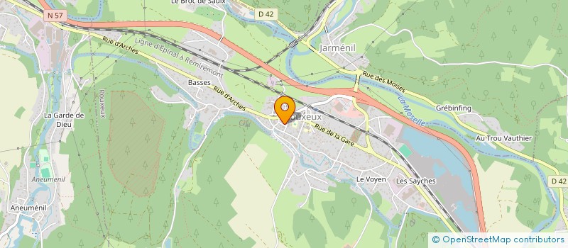 localisation de l'entreprise MONSIEUR JOE QUEIROZ  POUXEUX