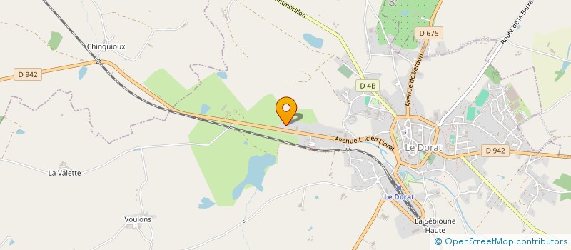 localisation de l'entreprise MONSIEUR JOE ROUILLAUD  LE DORAT