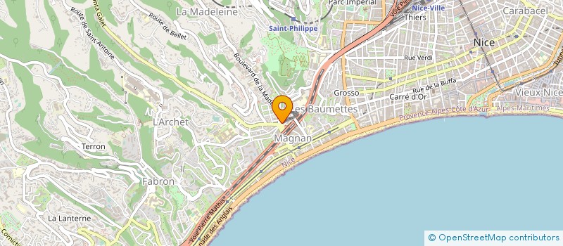 localisation de l'entreprise MONSIEUR JOE SARSFIELD à NICE