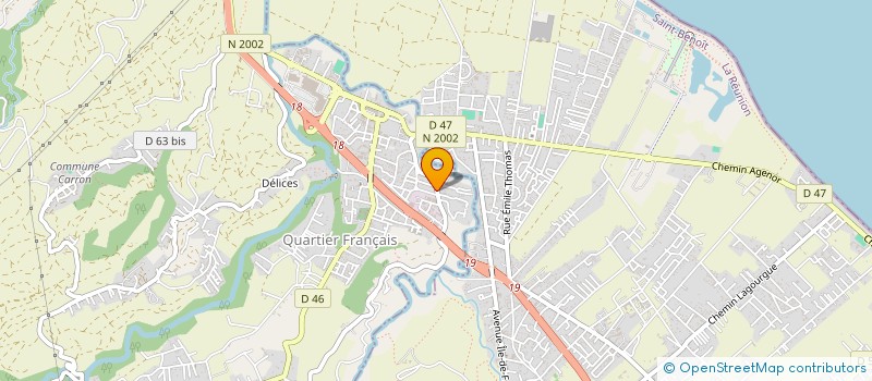 localisation de l'entreprise MONSIEUR JOE SAUTRON  SAINTE-SUZANNE