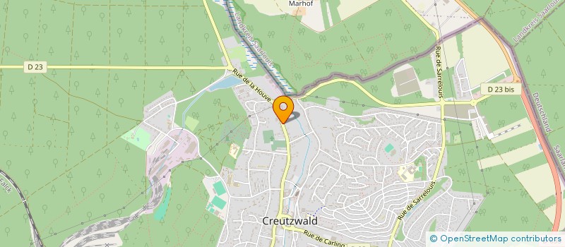 localisation de l'entreprise MONSIEUR JOE ZIVANOVIC  CREUTZWALD